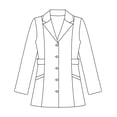 thumbnail image 3 of Panda Uniform lab coat women and doctor coat | womens lab coat, 3 of 5