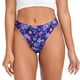 thumbnail image 1 of Fotbe Skull daisy purple Tanga Sin Costuras para Mujer con Estampado – Panties Invisibles, Transpirables y Cómodos para Uso Diario-Medium, 1 of 6