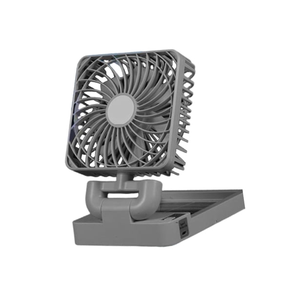 Ventilador de refrigeración para vehículos Ventiladores para vehículos Ventilador de escritorio Potente circulador de aire eléctrico y solar para Cabezal único negro