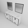 thumbnail image 6 of Ziva 72 in W x 22 in D White Double Bath Vanity, Cultured Marble Top and 30 in Mirrors, 6 of 8