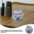 thumbnail image 6 of Blue and White Ceramic Porcelain Jar Vintage Floral Tea Canister Airtight Ginger Jar Sugar Container for Home Chinoiserie Decor, 6 of 6
