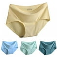 thumbnail image 6 of Women's One Piece Seamless Cool Silk Panties Breathable Thin Briefs Underwear S-L, 6 of 10