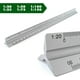 thumbnail image 2 of Reglas de aluminio Escala regla triangular escala triangular 1:20, 1:25, 1:50, 1:75, 1:100, 1:150, escala triangular de 30 cm de largo Ormromra ZSY-0123, 2 of 5