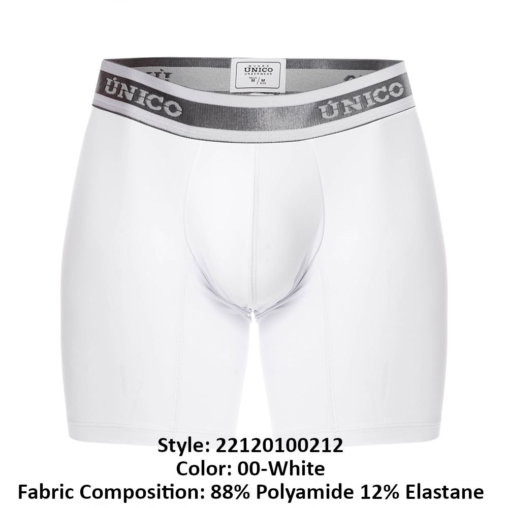 Unico 22120100212 Lustre M22 Boxer Briefs Color 00-White Size L