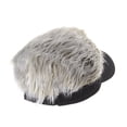 thumbnail image 3 of WITHMOONS Flair Hair Sun Visor Cap with Fake Hair Wig Novelty KR1588 (Black), 3 of 4