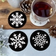 thumbnail image 3 of Set de 30 plantillas de copos de nieve navideños de Boqon, 7,5 a 10 cm, 3 of 9