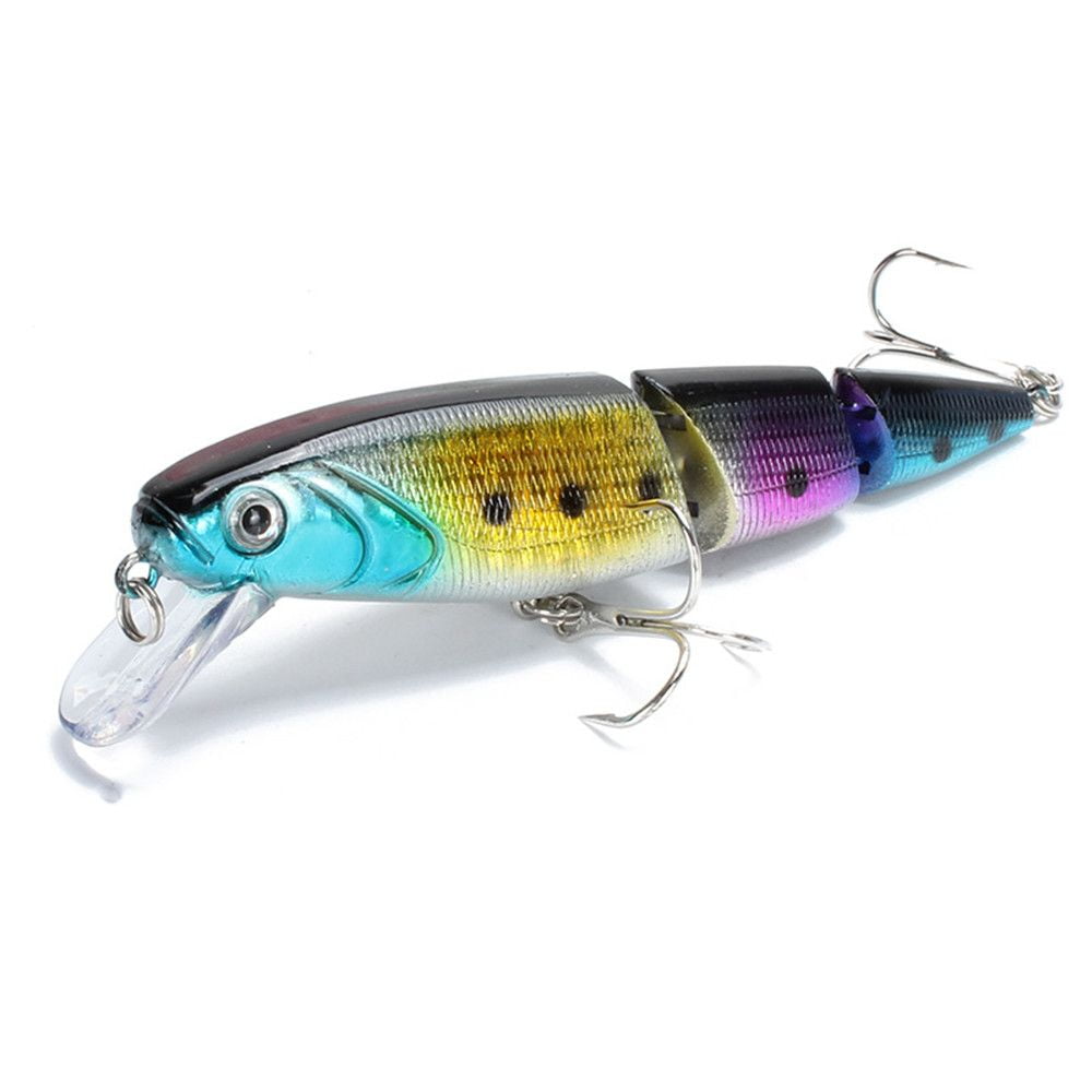 3D Eyes Fish Supplies Underwater Wobblers 3-Segments Floating Swimbait  Jointed Minnow Bait Fishing Tackle Multi-layer Lure Bait 2