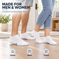 thumbnail image 6 of Diabetic Ankle Socks for Men Women Non Binding Loose Fit Breathable Socks for Neuropathy Edema Foot Health Daily Wear 5 Pairs, 6 of 6