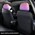 thumbnail image 3 of Kdxio Colorful Glitters Pattern Print 2 Piece Car Head Rest Covers Set Auto Front/Rear Seats Headrest Cover Universal Fit Most Cars,Sedan, SUV, 3 of 9