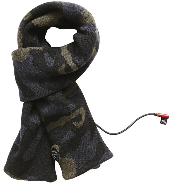 Bufanda Calentada Eléctrica Bufanda de camuflaje eléctrica unisex 3 modos de calefacción Calefacción en ayunas para calentar el cuello