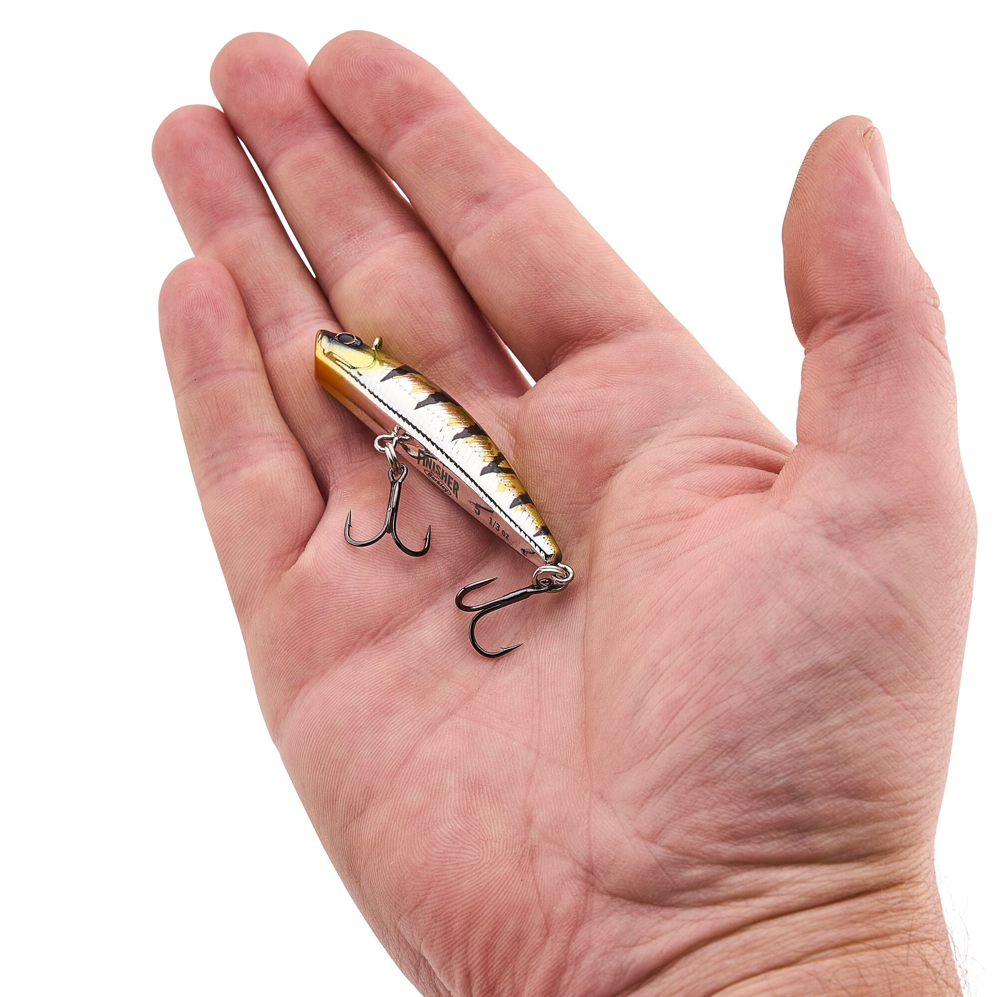 Berkley Finisher, 2 in, Glide Baits, Chrome Perch (1 Count)