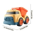 thumbnail image 5 of Usloyux Kids Toys Under $5 Kids Construction Trucks Toy,Dump Truck Toys and Mixer Cement,Push and Go Car Toys for Kids Children,Easter Christmas Birthday Gifts for Boys Girls, 5 of 9