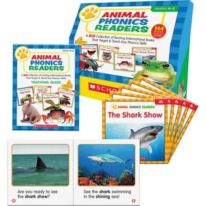 Scholastic Animal Phonics Readers Book Set, Grades PreK - 2