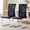 Black, variant on Aukfa Modern Dining Chairs Set of 2 , 400 lbs Heavy-Duty Faux Alligator Leather Kitchen Chairs with Crystal Button Tufted High Back,Black