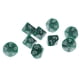 thumbnail image 4 of Juego de 10 dados de 10 caras D10 con número para regalar en juegos de rol. Verde, 4 of 6