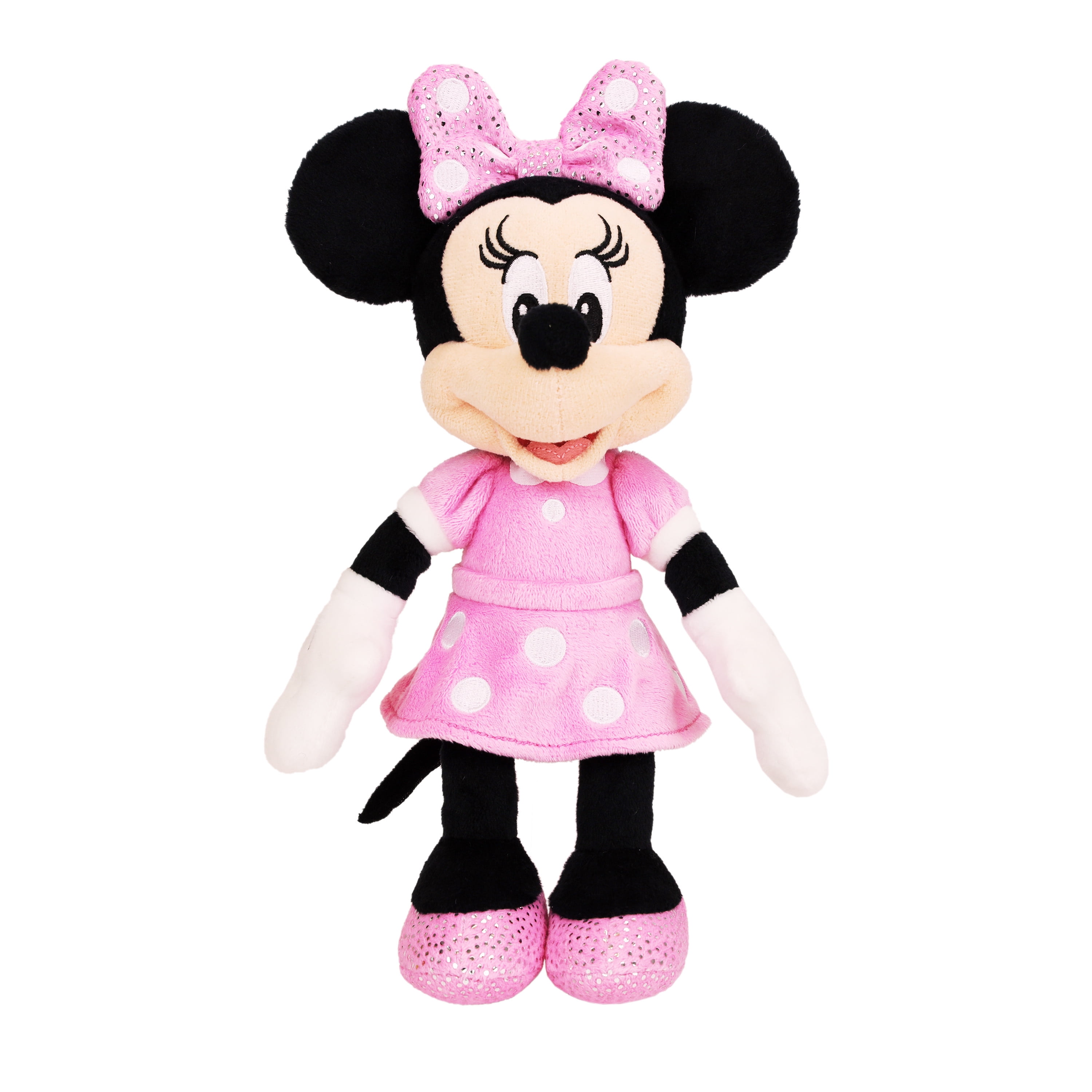Disney Minnie Mouse 90 th Anniversary Edition Soft Plush Embroidered Toy 