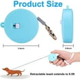 thumbnail image 2 of Automatic Retractable Dog Leash For Small Dogs Cats, Pet Outdoor Walking Nylon Traction Walking Rope 6.5ft, 2 of 3