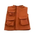 thumbnail image 2 of 1/12 Scale Figure Doll Clothes Miniature Vest for 6 inch Action Figures Body Orange, 2 of 8