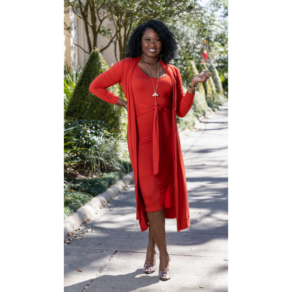 I SEE YOU MO WOMEN SET - RUST COLOR