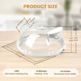 thumbnail image 5 of Gracenal 10-Inch Microwave Splatter Cover with Water Steamer and Integrated Handle, Clear Food Cover, White, 5 of 8