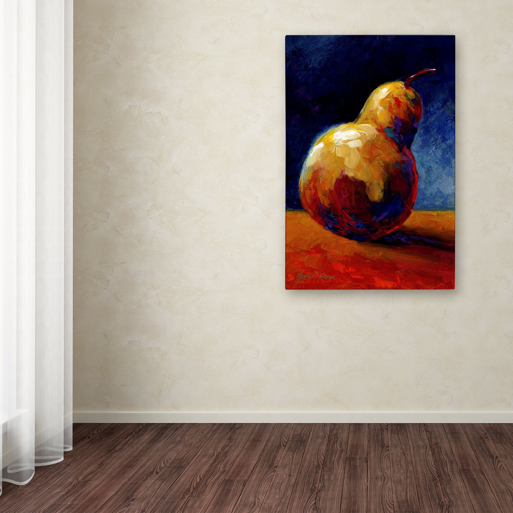 Trademark Fine Art 'Pear III' Canvas Art by Marion Rose