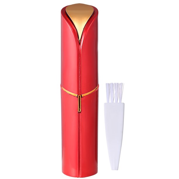 Mini Depilación Eléctrica Con Luz Colorida Mujer Portátil Depiladora De Pelo Afeitadora Lápiz Labial Diseño
