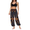 thumbnail image 1 of Txlixc Pantalones de entrenamiento para mujer, estampado digital bohemio, pantalones de yoga sueltos con lado dividido Txlixc Estilo de ocio, 1 of 9