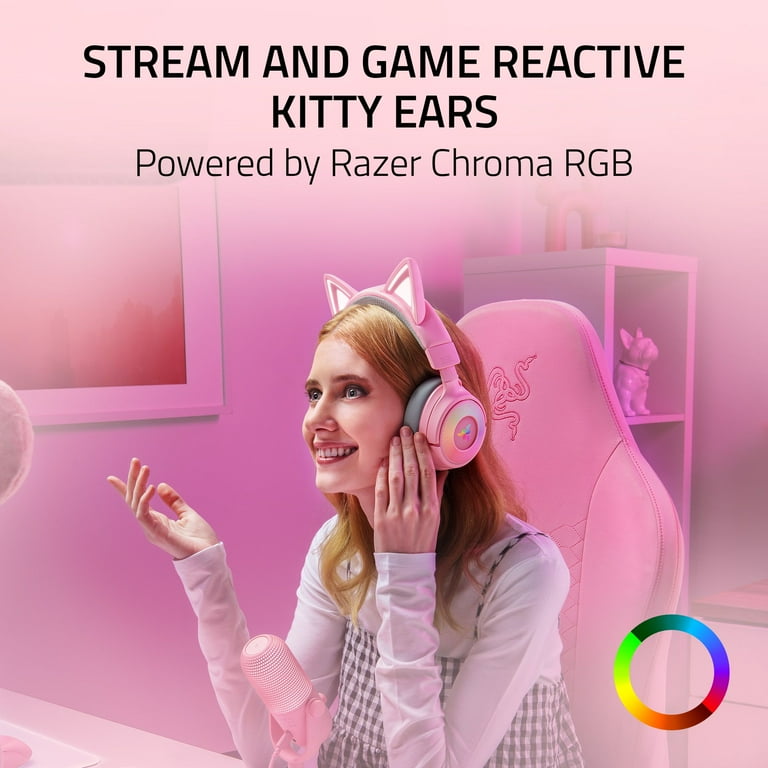 Razer Kraken Kitty V3 Pro Wireless RGB Kitty Headset for Gaming