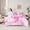 Pink, variant on Homewish Gradient Marble Twin Bedding Sets 7-Piece for Boys Girls,Abstract Stone Pattern Bedding Comforter Set Microfiber,Marbling Watercolor Breathable Sheet Sets,Breathable Home Decor,Reversible