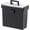 Black (Slim) - Single, variant on Portable File Box With Handle, Slim w/Organizer Lid, Plastic File Organizer Box for Letter Files, Hanging Filing Folder Organizer, Lockable, Secure Buckle, Black