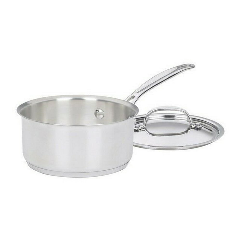 Cuisinart 71916 1.5 qt. Stainless Steel Saucepan with Lid Walmart