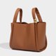thumbnail image 5 of Bolso de cubo para mujer, correa ajustable, bolso de mano nupcial de cuero PU, bolso de transporte de moda, 5 of 6