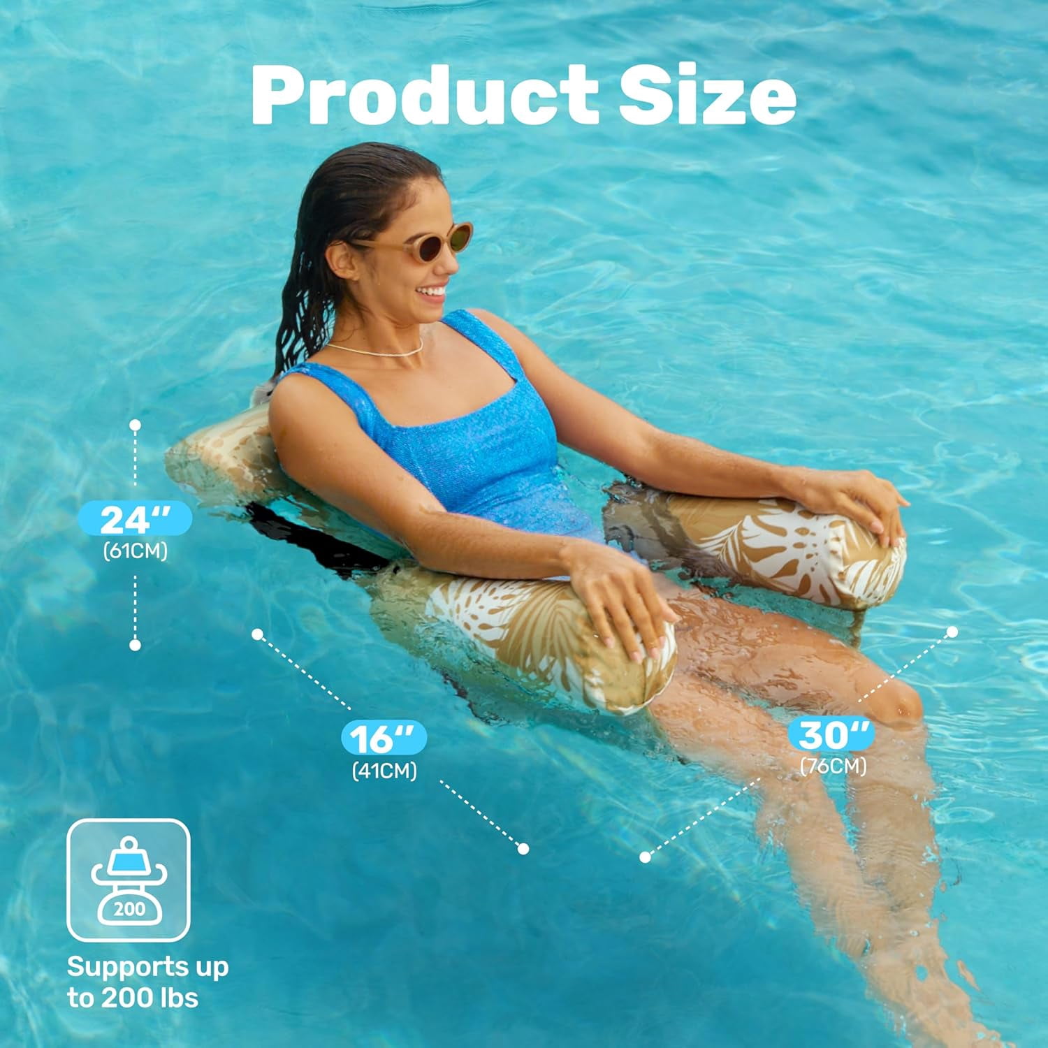 Inflatable Pool Floats Adult,2 Packs Floating Lounge Chairs,Blow up Pool Noodles for Adult Heavy Duty,Floating Chair for Party Summer Water Beach Lake Fun