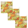 thumbnail image 7 of Dreamtimes 3 PCS Pumpkin and Fall Leaves Baby Muslin Washcloths, Vintage Face Towel Burp Cloths Ultra Soft Absorbent Cotton Bath Wipes Towels for Newborn Boys Girls, 7 of 7
