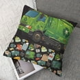 thumbnail image 7 of Green Garbage Truck Black Throw Pillow Covers Cartoon Trash Truck Pillow Covers for Home Sofa Bed Couch Boys Green Vehicle Car Cushion Covers Garbage Truck Pillowcases,, 7 of 7