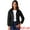 Black, variant on DARING DIVA Women's Hooded Packable Puffer Jacket S Apricot White