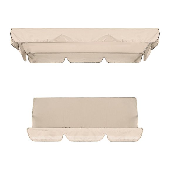 Petite Housse Extérieure, Housse Imperméable pour Balançoire, Housse de Baldaquin pour Balançoire et Chaise de Jardin, Protection Solaire Extérieure (Haut 142*120*18cm + Siège 150*50*10cm), Housse de Protection