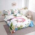 thumbnail image 2 of Castle Fairy Floral Letter S Hummingbird Bedding Comforter Set 7pcs for Adults,Spring Garden Queen Bedding Sets, 2 of 7
