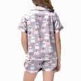 thumbnail image 7 of HCNTES Girls Halloween Pajamas Halloween Girls Pajamas Pumpkin Ghost Print Short Sleeve 2 Piece Button Down PJs for Toddler Kids Soft Sleepwear Little Girl Pajamas, 7 of 7