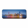 thumbnail image 1 of Urban Computer Mouse Pad, City Skyline of Shanghai China on Huangpu River Dusk Famous Travel Destination, Rectangle Non-Slip Rubber Mousepad Large, 31" x 12", Blue Pink Yellow, by Ambesonne, 1 of 2