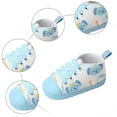thumbnail image 6 of Infant Baby Girls Boys Lace Up Cartoon Canvas Shoes Soft Sole Toddler Slip On Sneaker Casual Cute Walking Shoes, 6 of 7