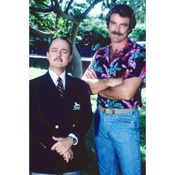 Download Magnum P I 24x36 Poster Tom Selleck John Hillerman Walmart Com Walmart Com PSD Mockup Templates