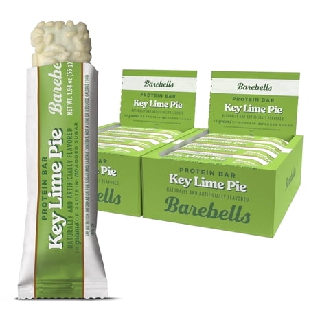 Barebells Protein Bars - Protein Snacks with High Protein (12 Count (Pack of 2), Key Lime)