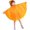 Orange, variant on Children's Rain Cape Raincoat Rain Poncho Rain Jacket with Hood Waterproof Rain Cape for Boys and Girls 1-12 Years Old