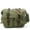 Army Green, variant on Men's Full Grain Leather and Canvas Messenger Shoulder Bag, Gray, 1-Piece