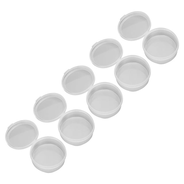 Caja De Almacenamiento De Esponja Transparente, Bordes Sin Costuras, Caja De Esponja De Maquillaje Transparente Multiusos Compacta, Redonda, Duradera Para Artículos Pequeños