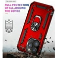 thumbnail image 2 of for iphone 14 Pro Case, iphone 14 Pro Phone Case with HD Screen Protector, [Military Grade 16ft. Drop Tested] Ring Shockproof Protective Phone Case for iphone 14 Pro,Red, 2 of 7