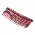 thumbnail image 3 of Diadema de aro con dientes y pasador para el pelo liso para mujer, 12 cm, color burdeos borgoña, 3 of 7
