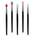 thumbnail image 5 of 5 pinceles para maquillaje, sombras de ojos y rostro (colores variados), 5 of 5