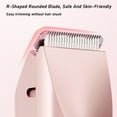 thumbnail image 4 of Klyne Razor,Rasoir Femme Klyne Shaver,Electric Bikini Trimmer for Women,Painless 2 in 1 Dual Head Electric Razors,IPX7Waterproof Dry/Wet Use,USB Rechargeable forUnderarm Leg Body, 4 of 7